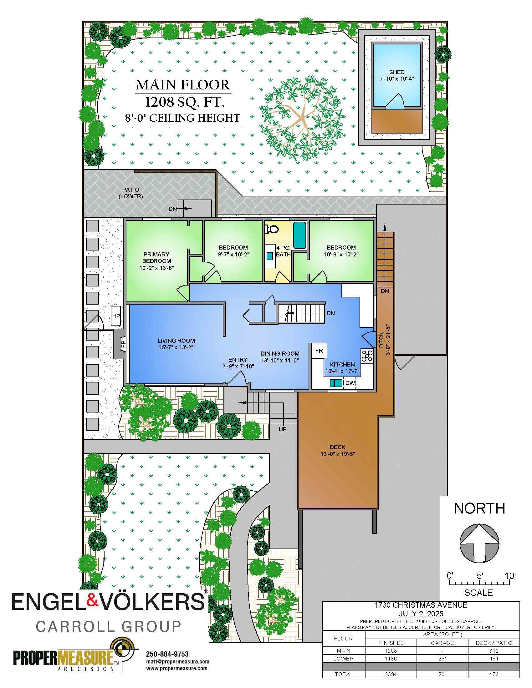 1730 Christmas Ave floorplan - main floor